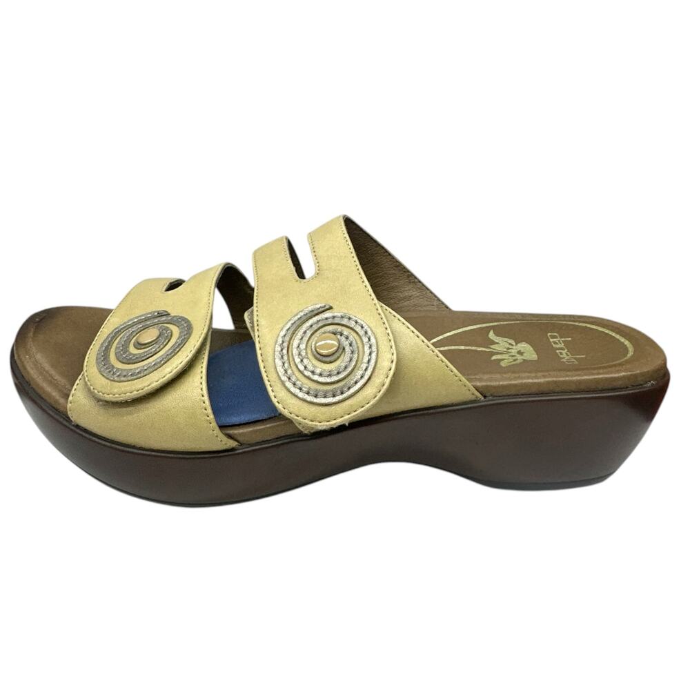 Dansko Janie Wedge Slide Sandal Women's EU 40 / US 9.5–10 Tan Leather